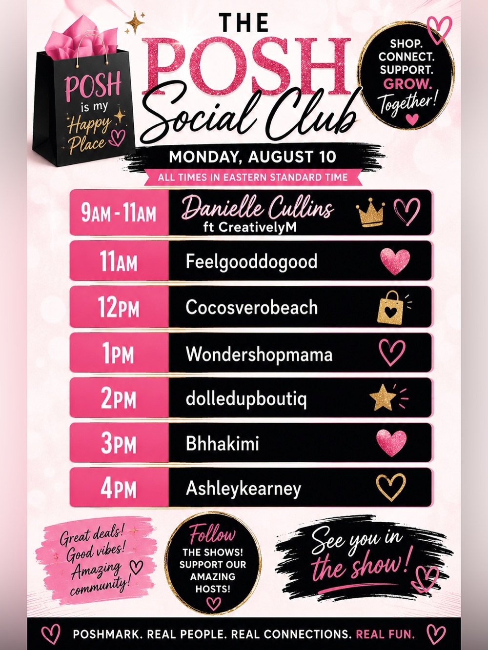 The Posh Social Club Train Show Flyer - Picture 1 of 2